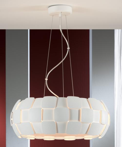 Malta abstract white ceiling pendant The Urban Lighting Collection